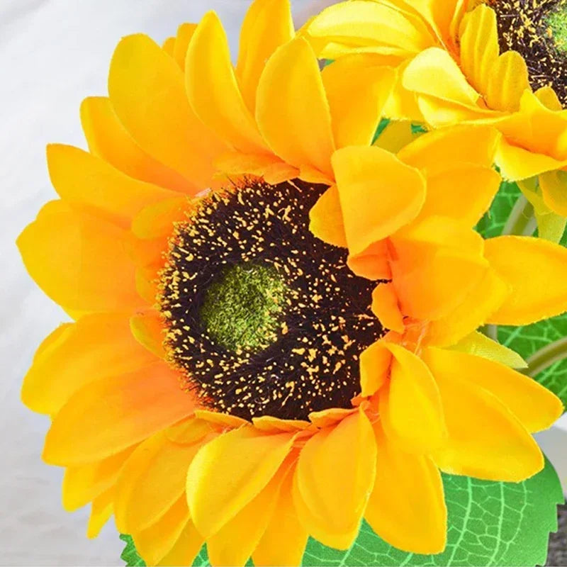 Rechargeable Sunflower LED Night Light — Boho Desk Lamp Aesthetic Room Decor