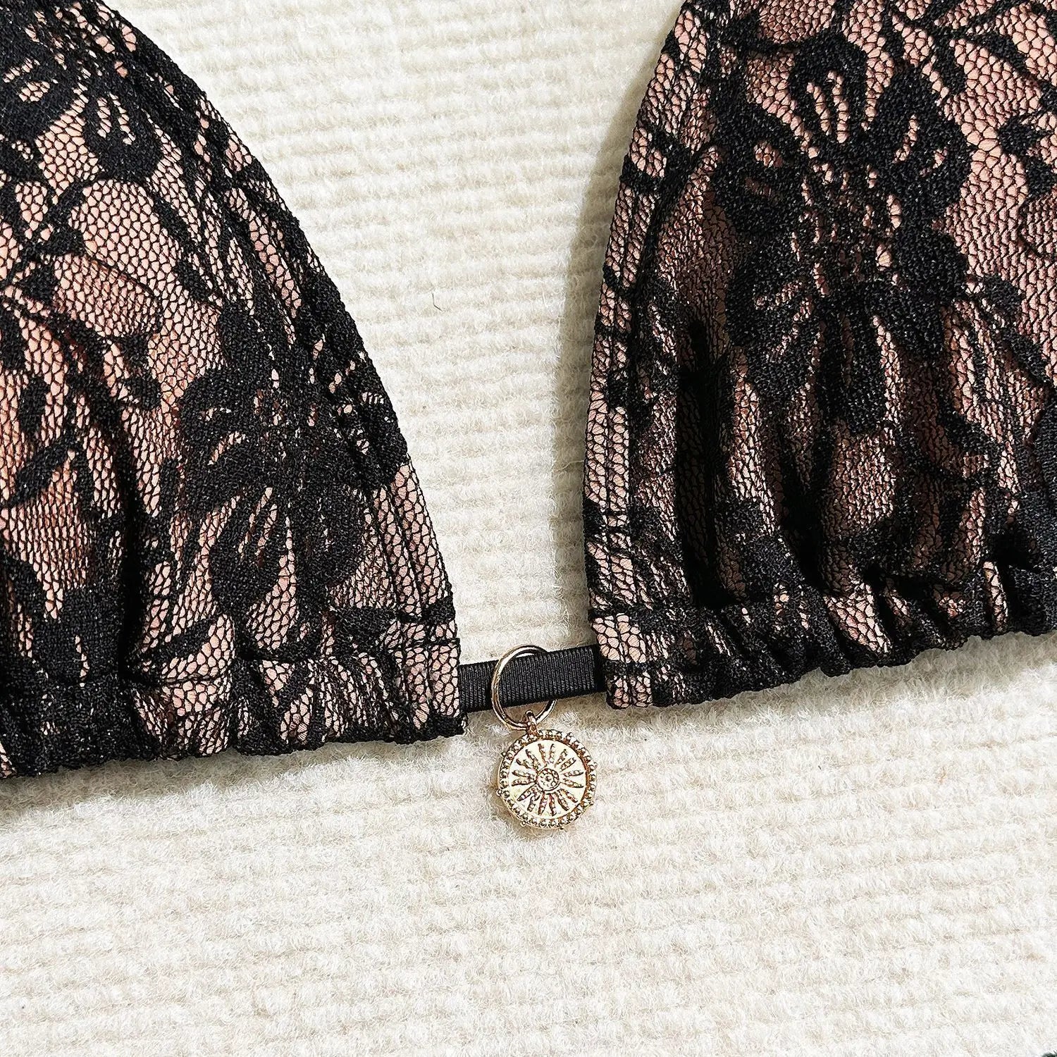 Luxe Lace Bikini Set — 3-Piece Brazilian Swimwear